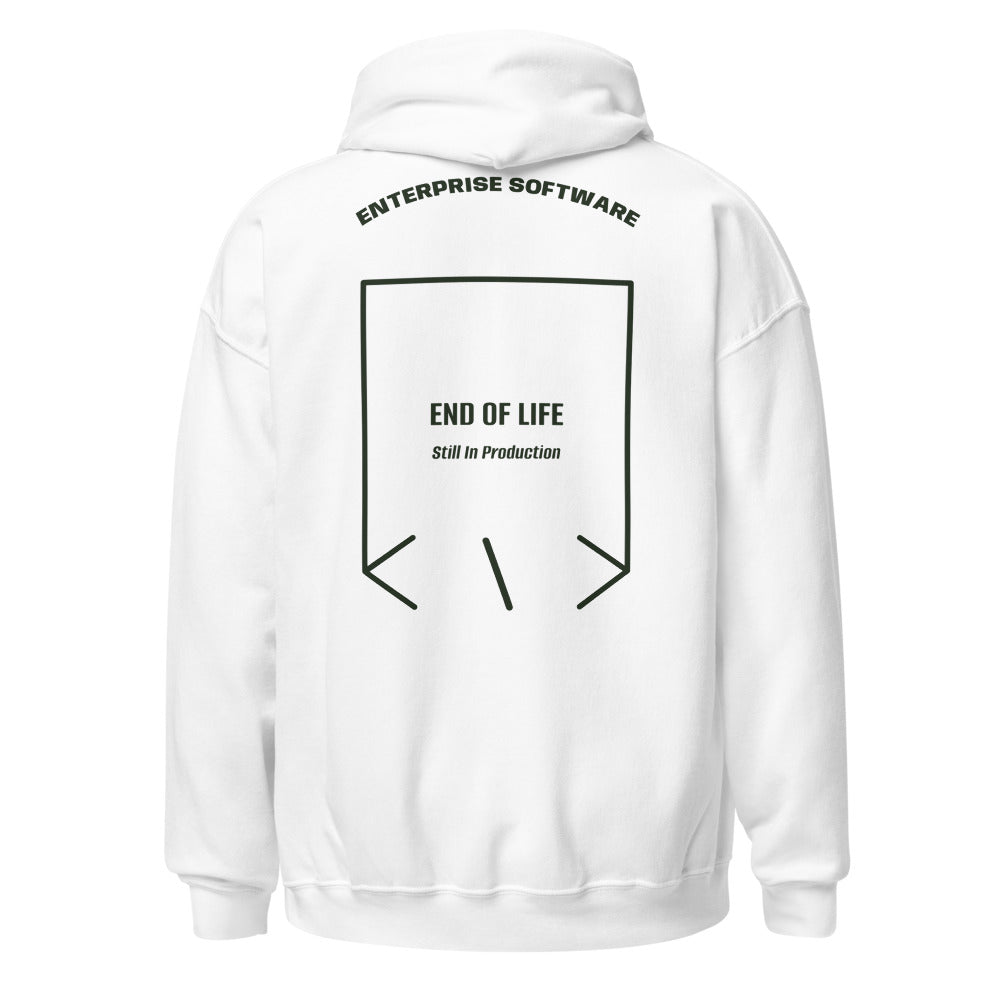 End Of Life — White Forest Green back mockup