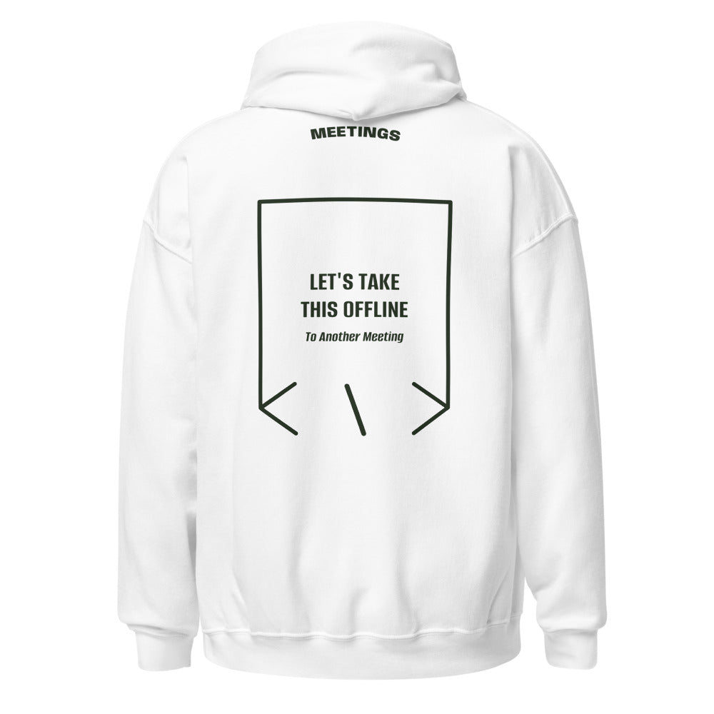 Let's Take This Offline — White Forest Green back mockup