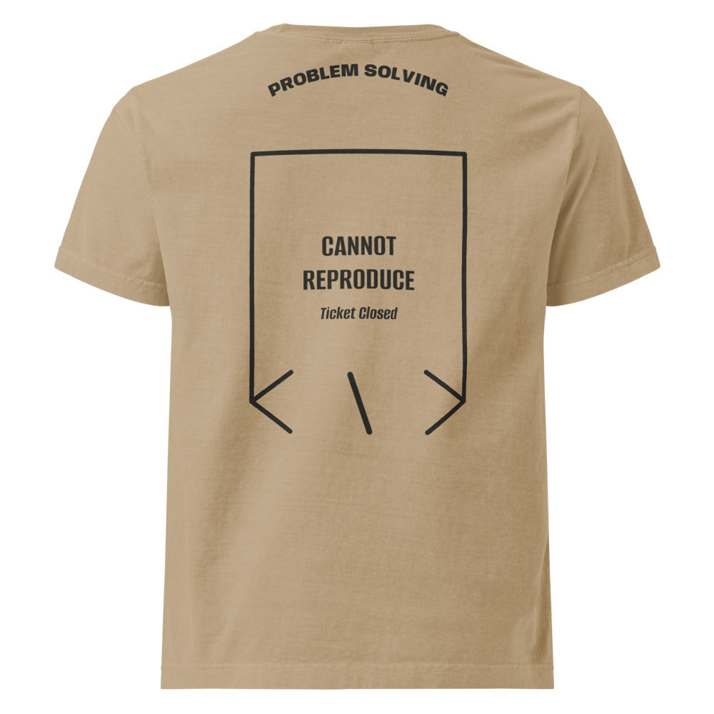 Cannot Reproduce — Khaki Washed Black back mockup