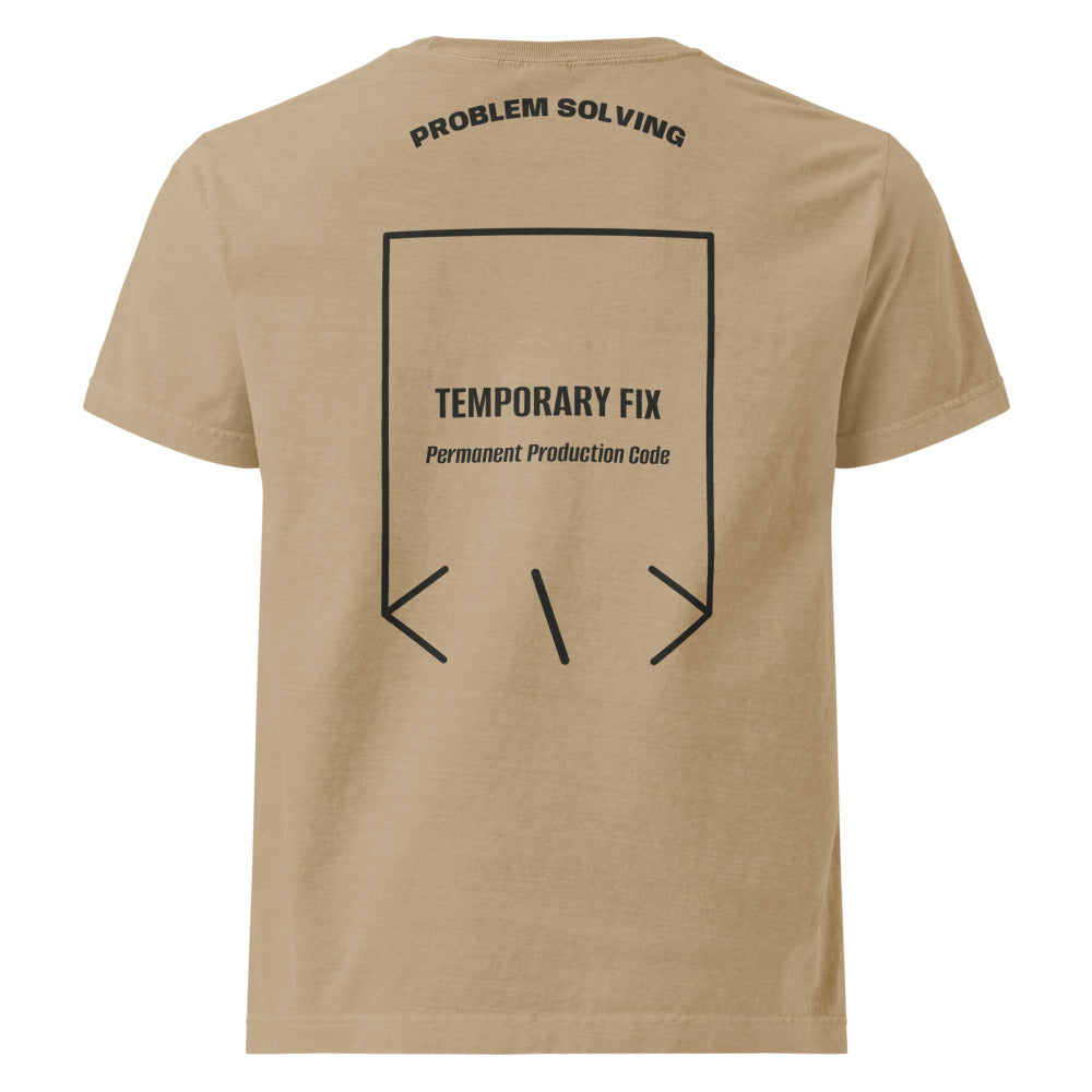 Temporary Fix — Khaki Washed Black back mockup