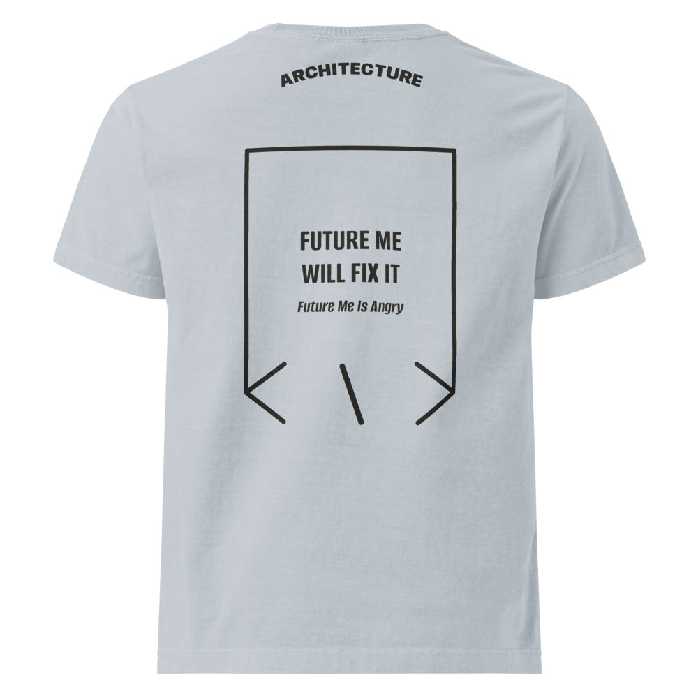 Future Me Will Fix It — Light Washed Denim Washed Black back mockup