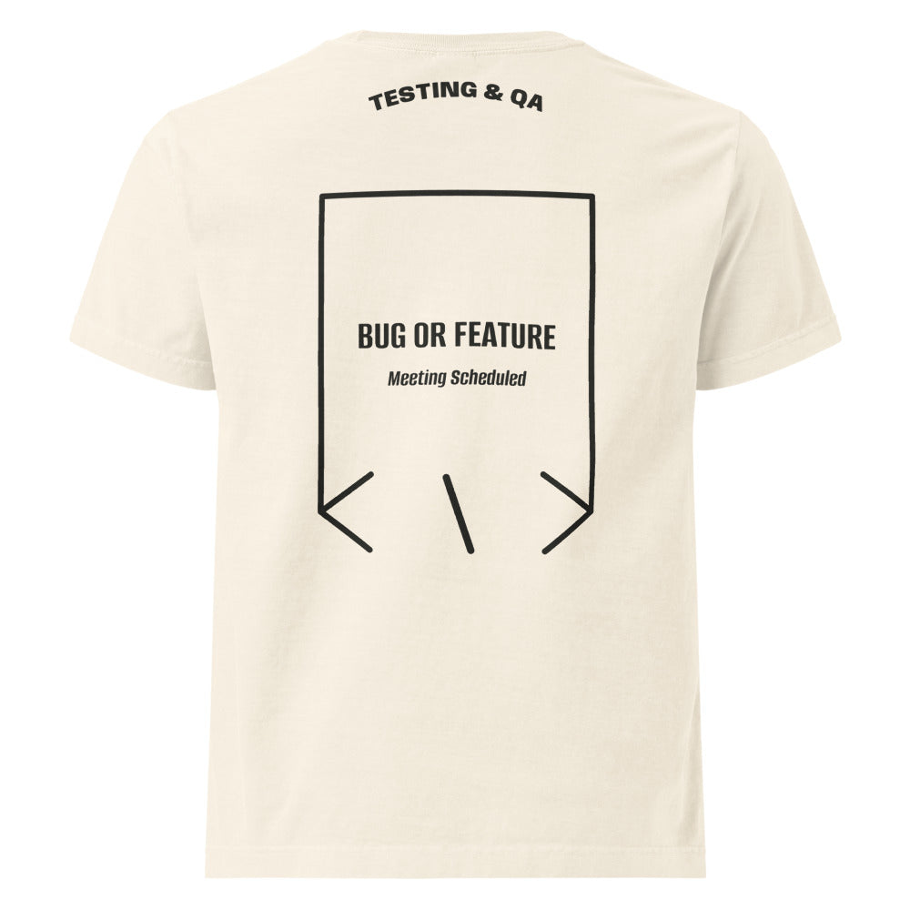 Bug Or Feature — Vintage White Washed Black back mockup
