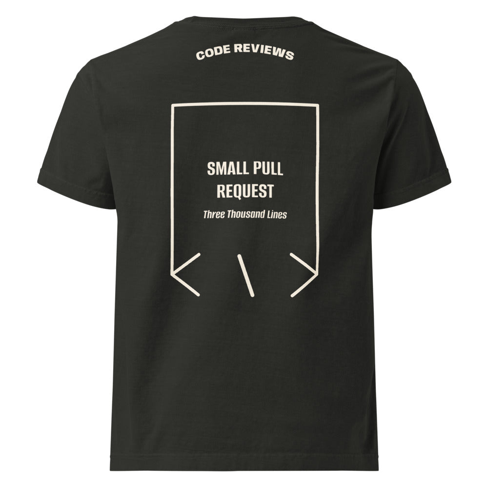 Small Pull Request — Washed Black Vintage White back mockup