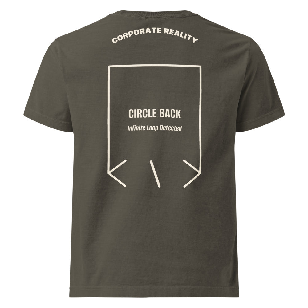 Circle Back — Washed Charcoal Vintage White back mockup