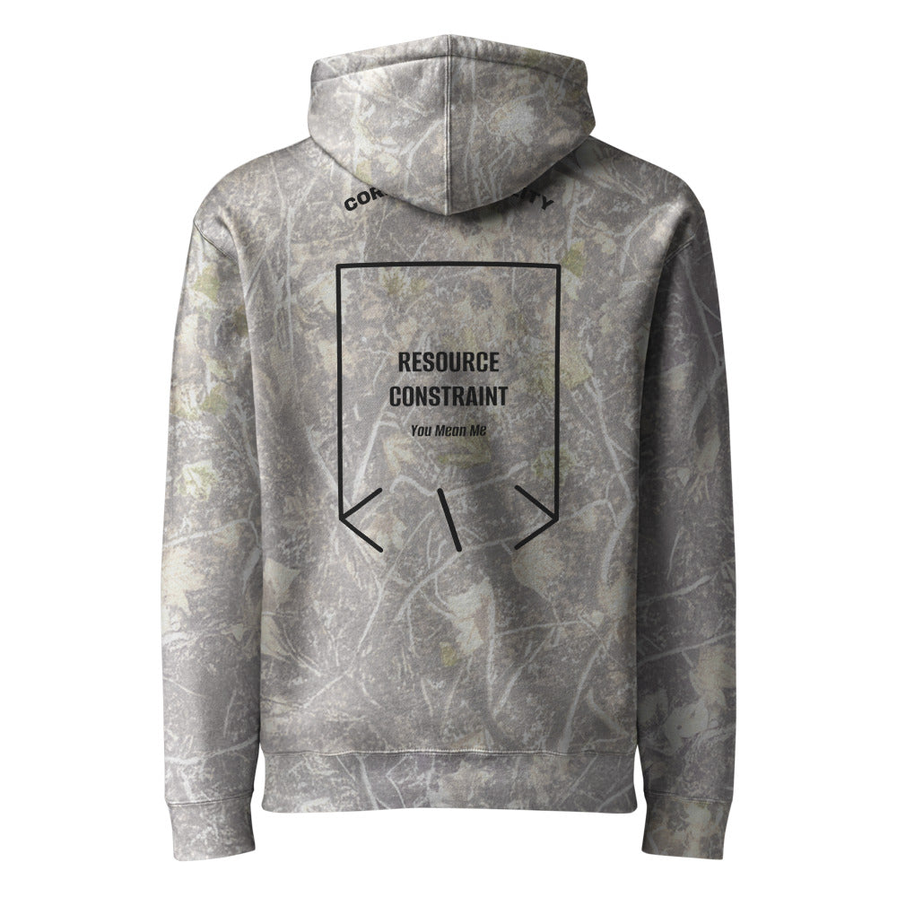 Resource Constraint — Deadwood Tree Camo Black Camo back mockup