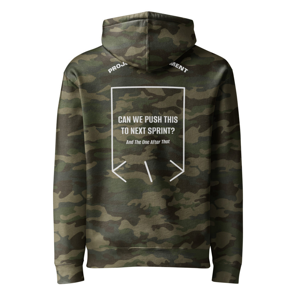 Can We Push This To Next Sprint? — Forest Camo Grey Heather back mockup