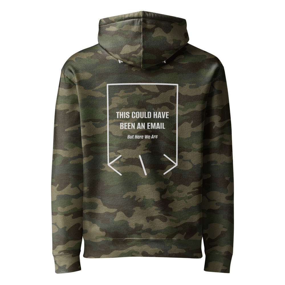 This Could Have Been An Email — Forest Camo Grey Heather back mockup