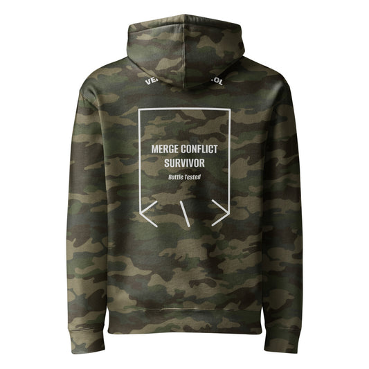 Merge Conflict Survivor — secondary back mockup