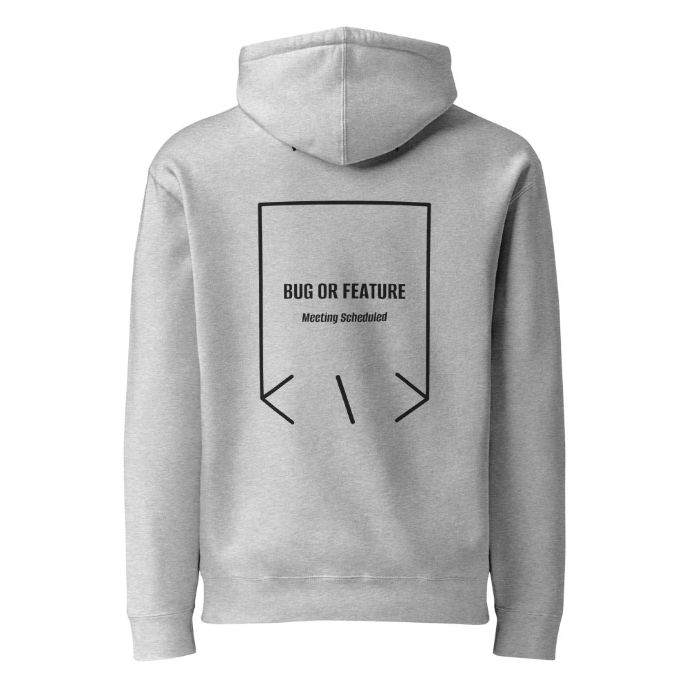 Bug Or Feature — Grey Heather Black Camo back mockup