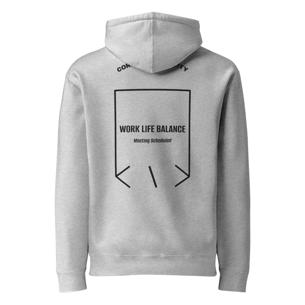 Work Life Balance — Grey Heather Black Camo back mockup