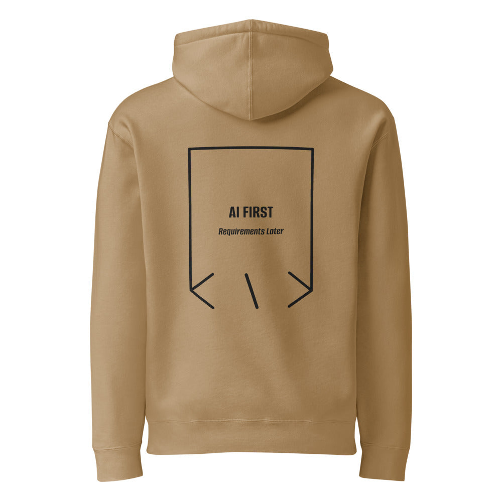 AI First — Sandstone Black Camo back mockup