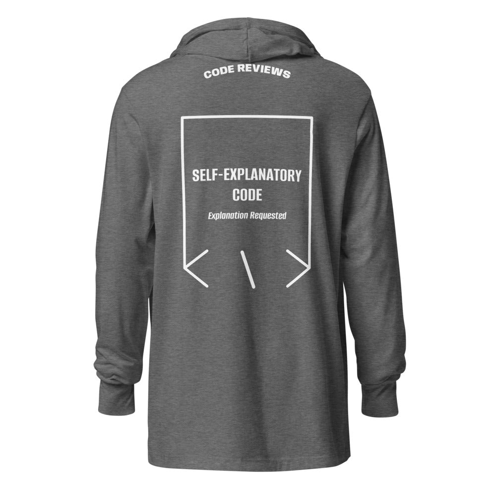 Self-Explanatory Code — Grey Triblend White back mockup