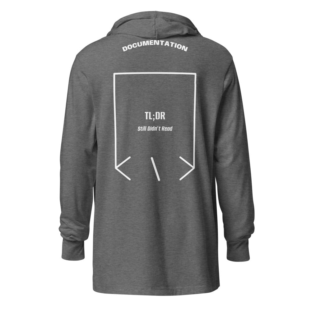 TL;DR — Grey Triblend White back mockup