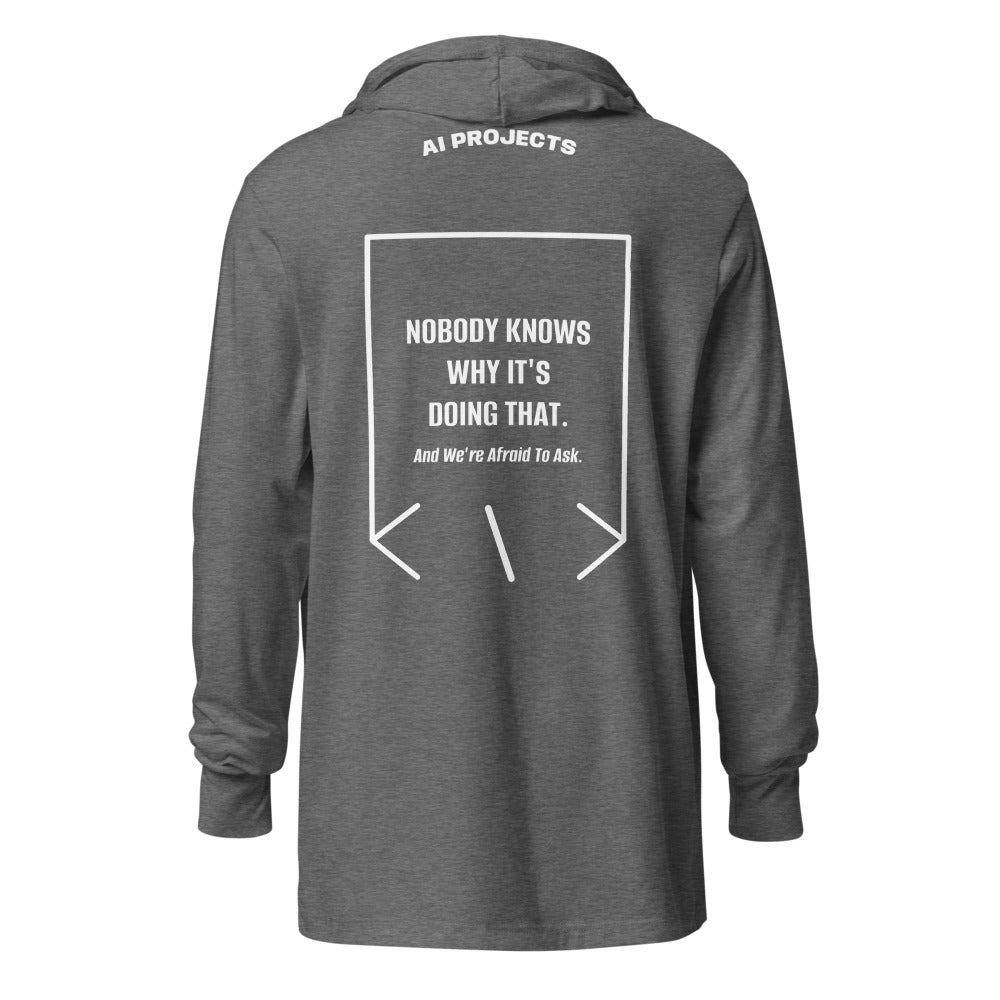 Nobody Knows Why It's Doing That. — Grey Triblend White back mockup