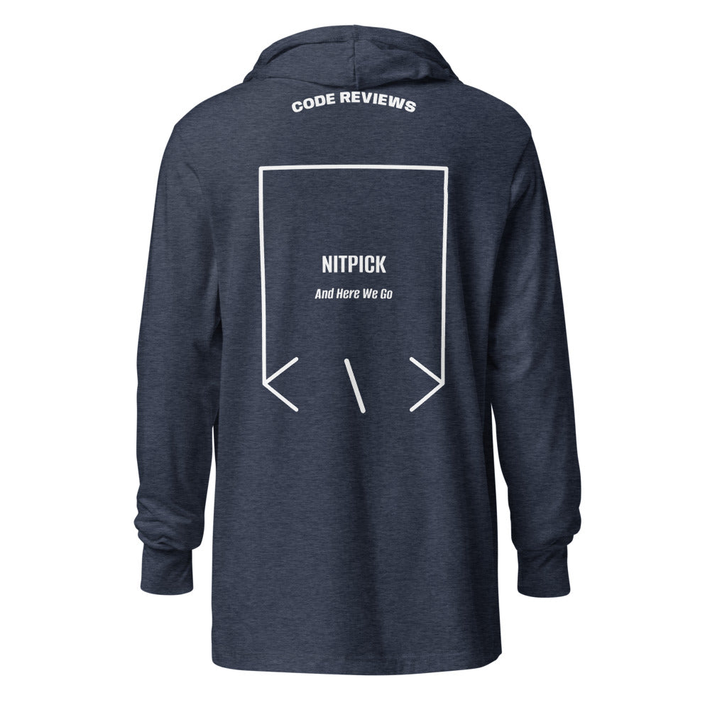 Nitpick — Heather Navy White back mockup