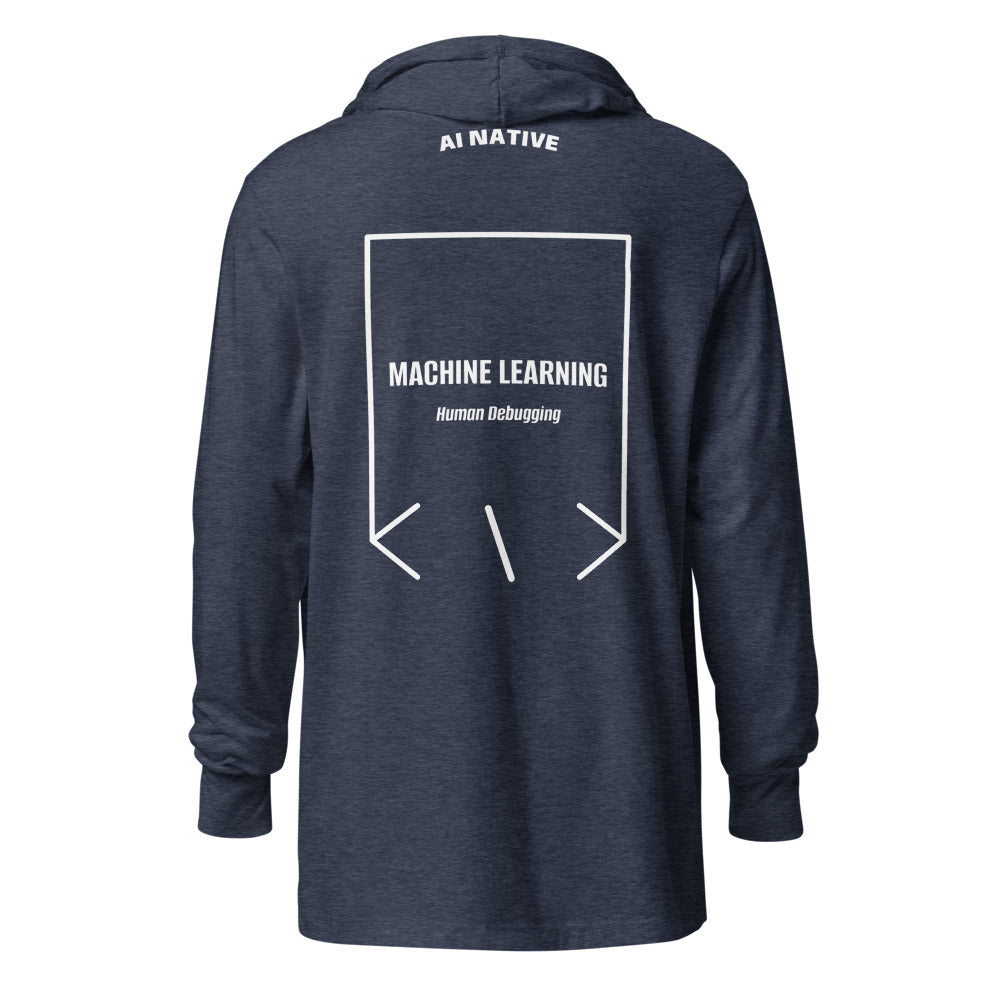 Machine Learning — Heather Navy White back mockup
