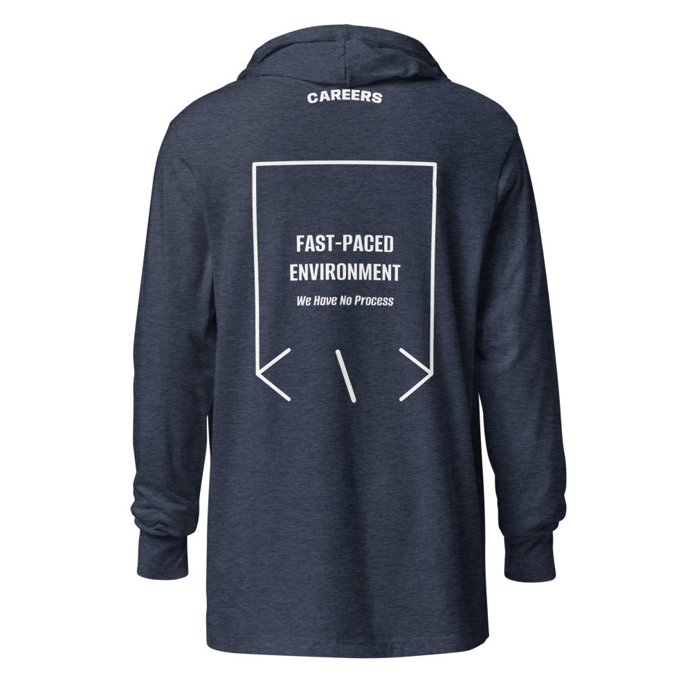 Fast-Paced Environment — Heather Navy White back mockup