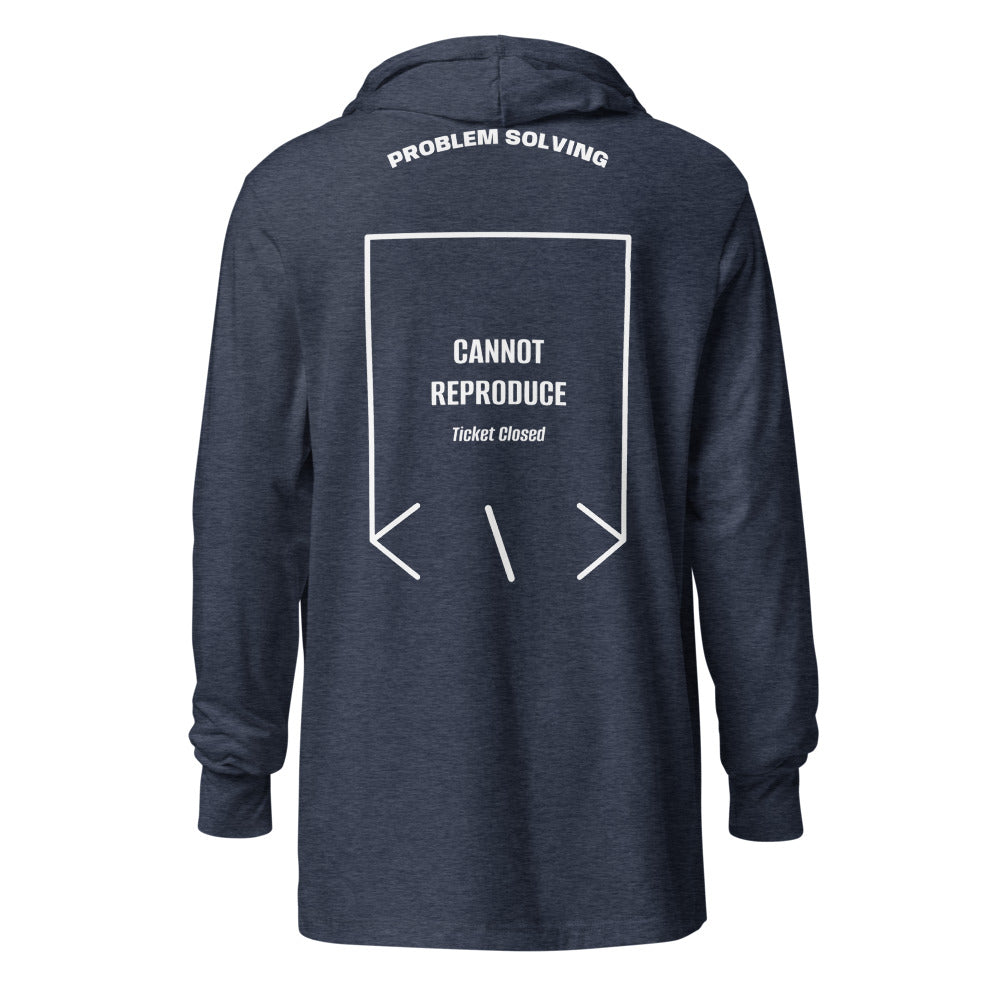 Cannot Reproduce — Heather Navy White back mockup