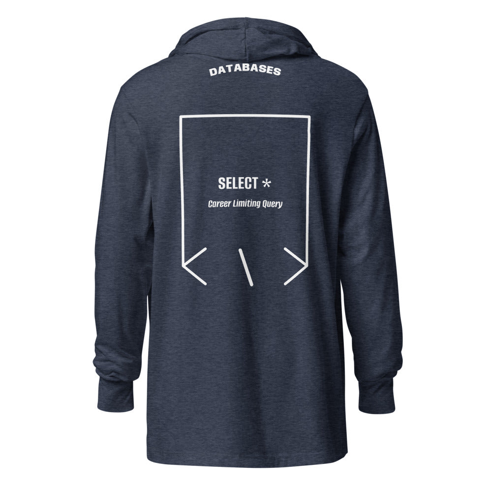 SELECT * — Heather Navy White back mockup