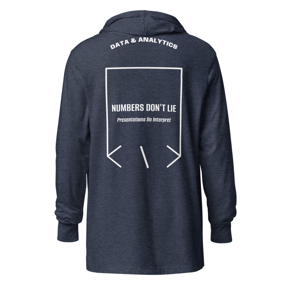 Numbers Don't Lie — Heather Navy White back mockup