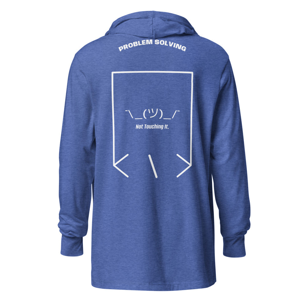 ¯\_(ツ)_/¯ — Heather True Royal White back mockup