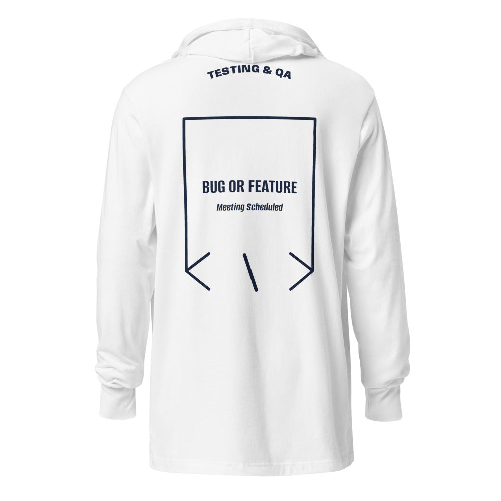 Bug Or Feature — White Heather Navy back mockup