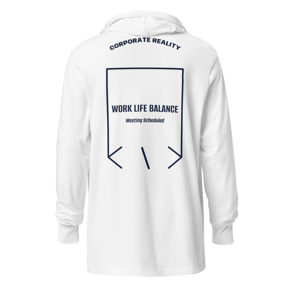 Work Life Balance — White Heather Navy back mockup