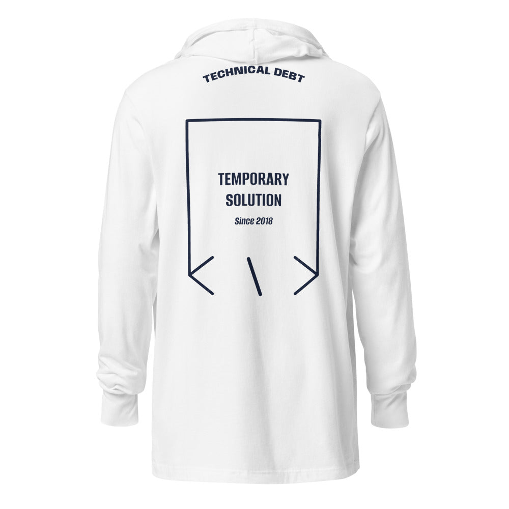 Temporary Solution — White Heather Navy back mockup