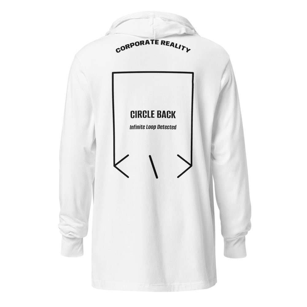 Circle Back — White Charcoal-Black Triblend back mockup