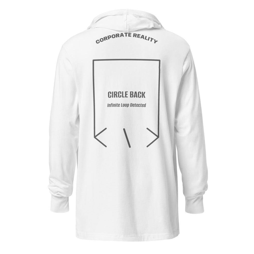 Circle Back — White Grey Triblend back mockup
