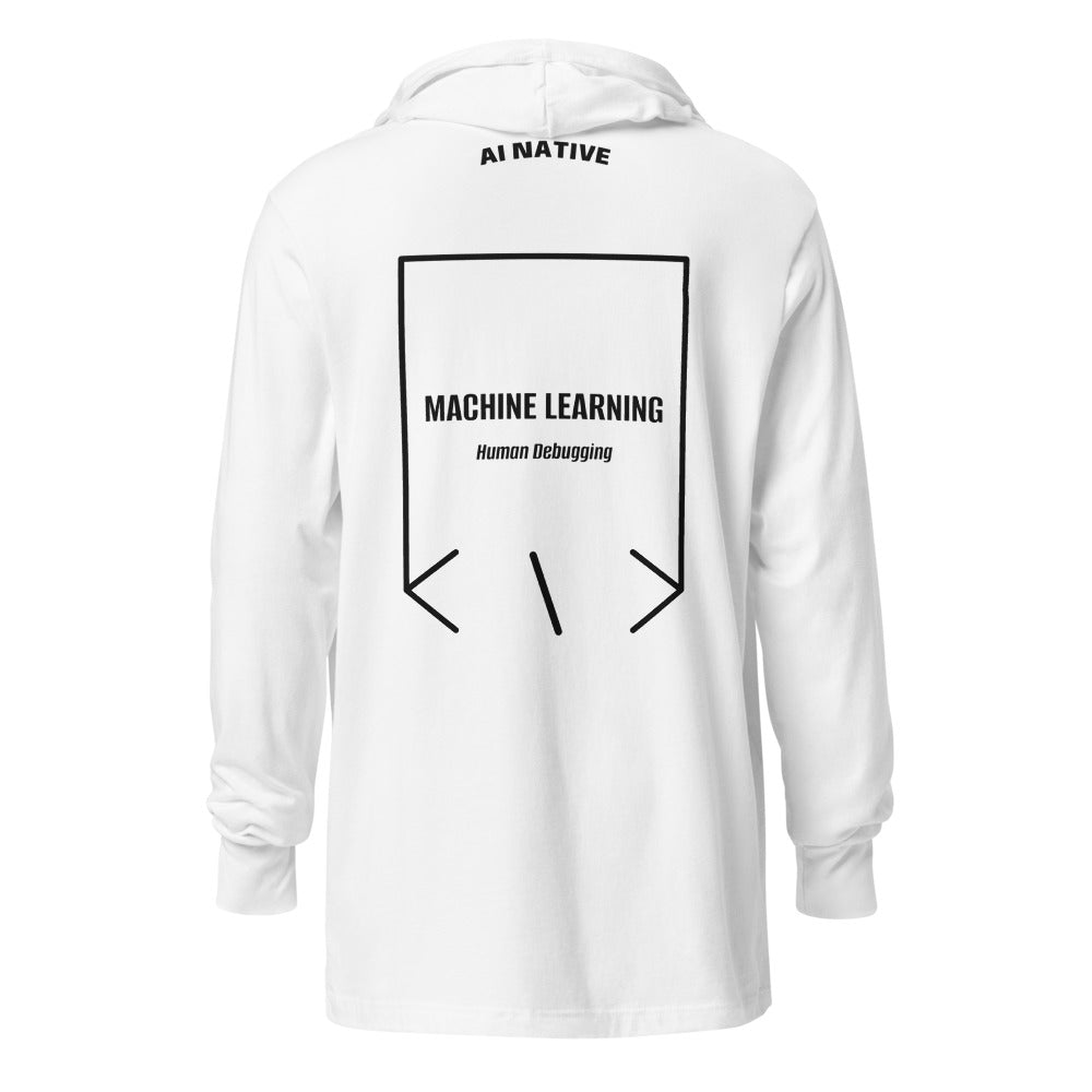 Machine Learning — White Charcoal-Black Triblend back mockup