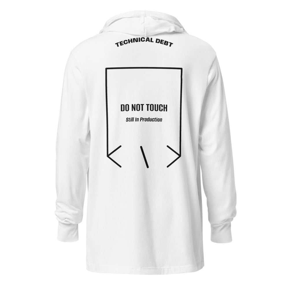 Do Not Touch — White Black back mockup