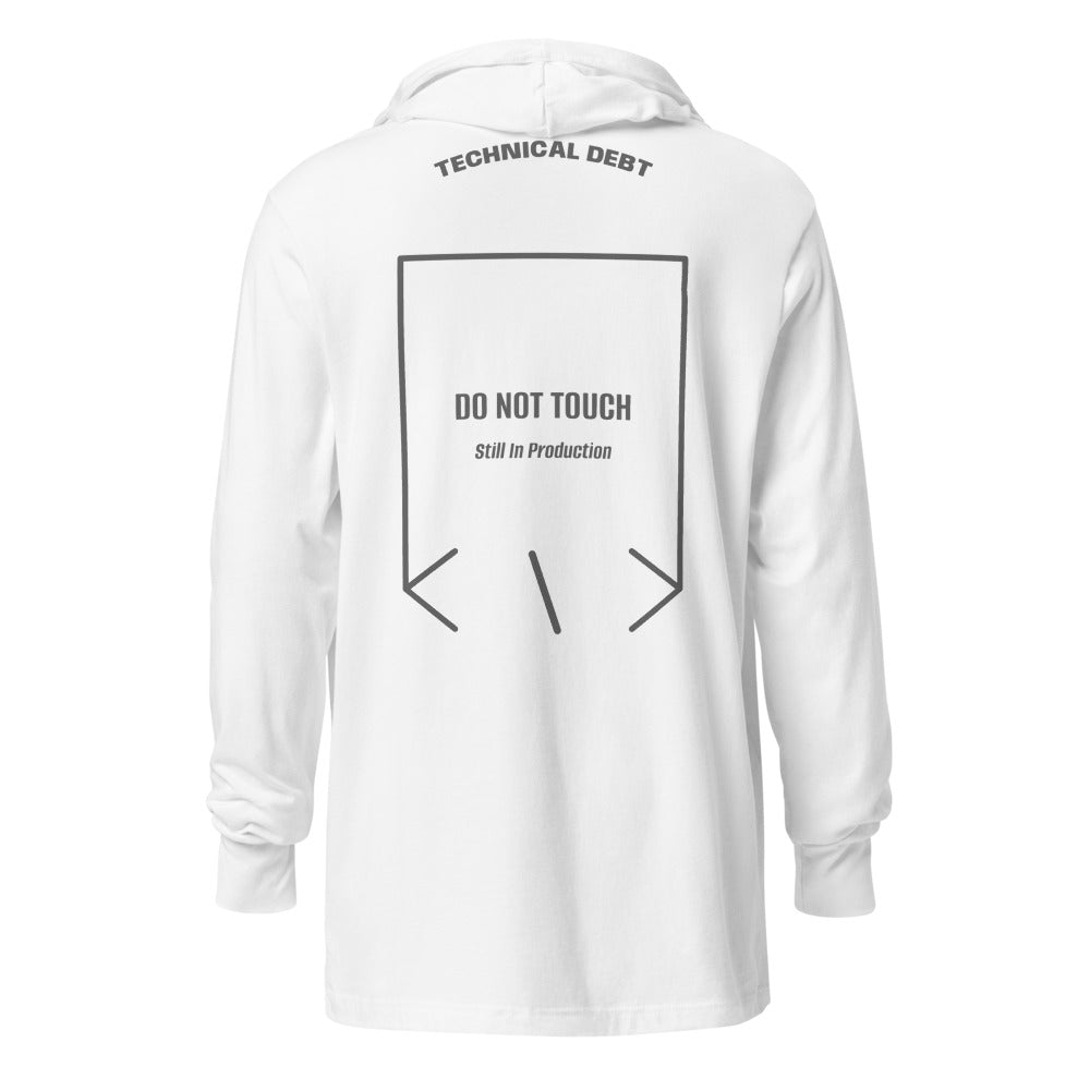 Do Not Touch — White Grey Triblend back mockup
