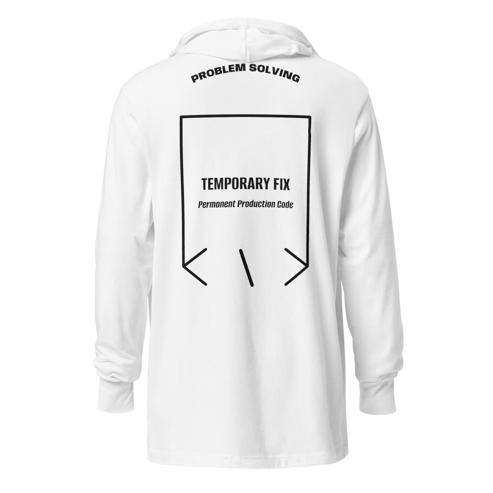 Temporary Fix — White Black back mockup