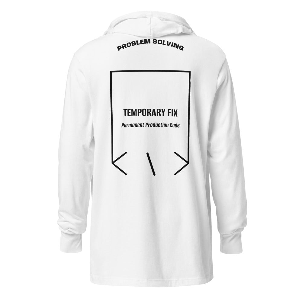 Temporary Fix — White Charcoal-Black Triblend back mockup