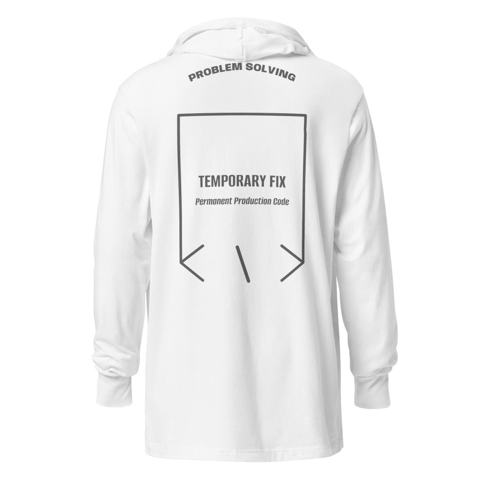 Temporary Fix — White Grey Triblend back mockup
