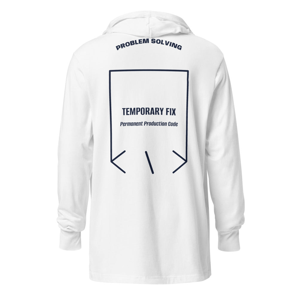 Temporary Fix — White Heather Navy back mockup