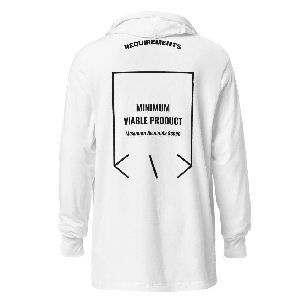 Minimum Viable Product — White Black back mockup