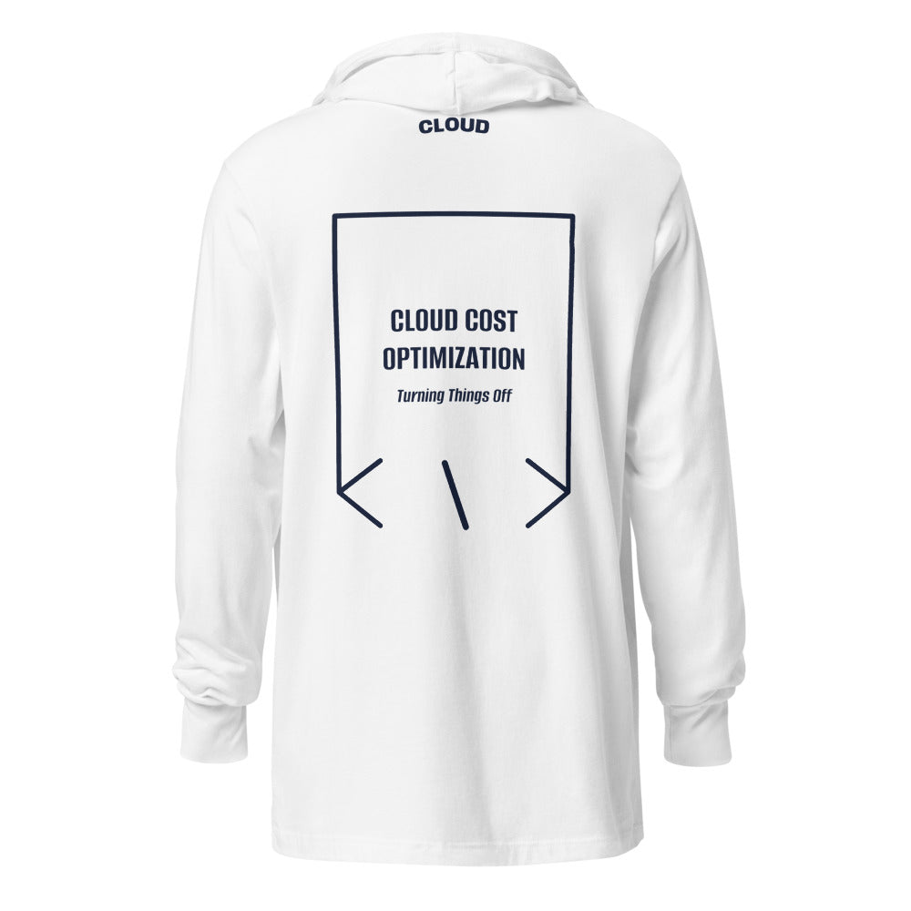 Cloud Cost Optimization — White Heather Navy back mockup