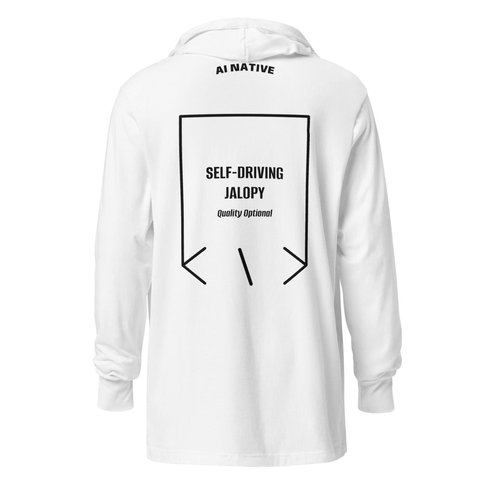 Self-Driving Jalopy — White Charcoal-Black Triblend back mockup