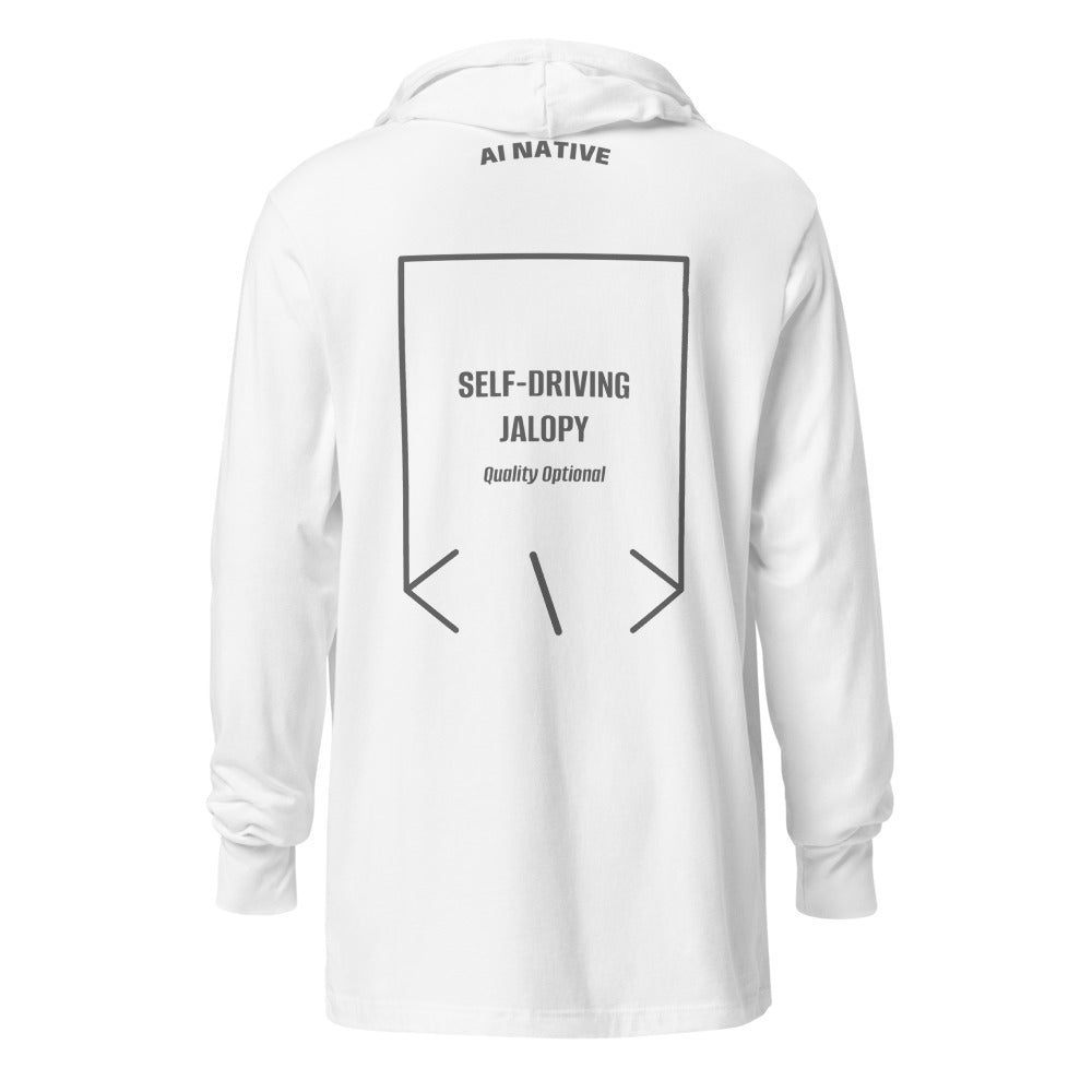 Self-Driving Jalopy — White Grey Triblend back mockup