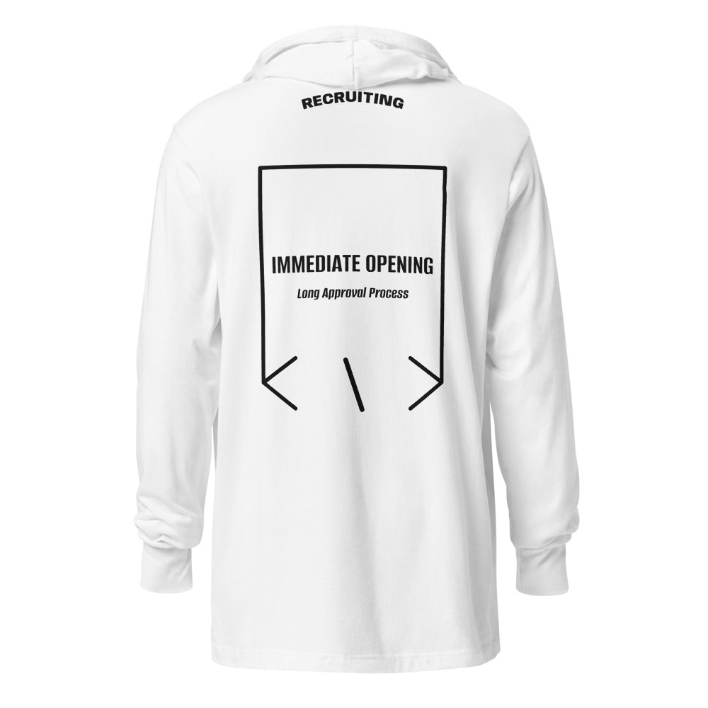 Immediate Opening — White Charcoal-Black Triblend back mockup