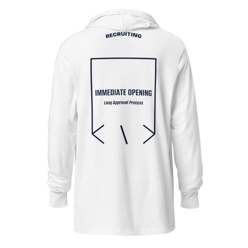 Immediate Opening — White Heather Navy back mockup
