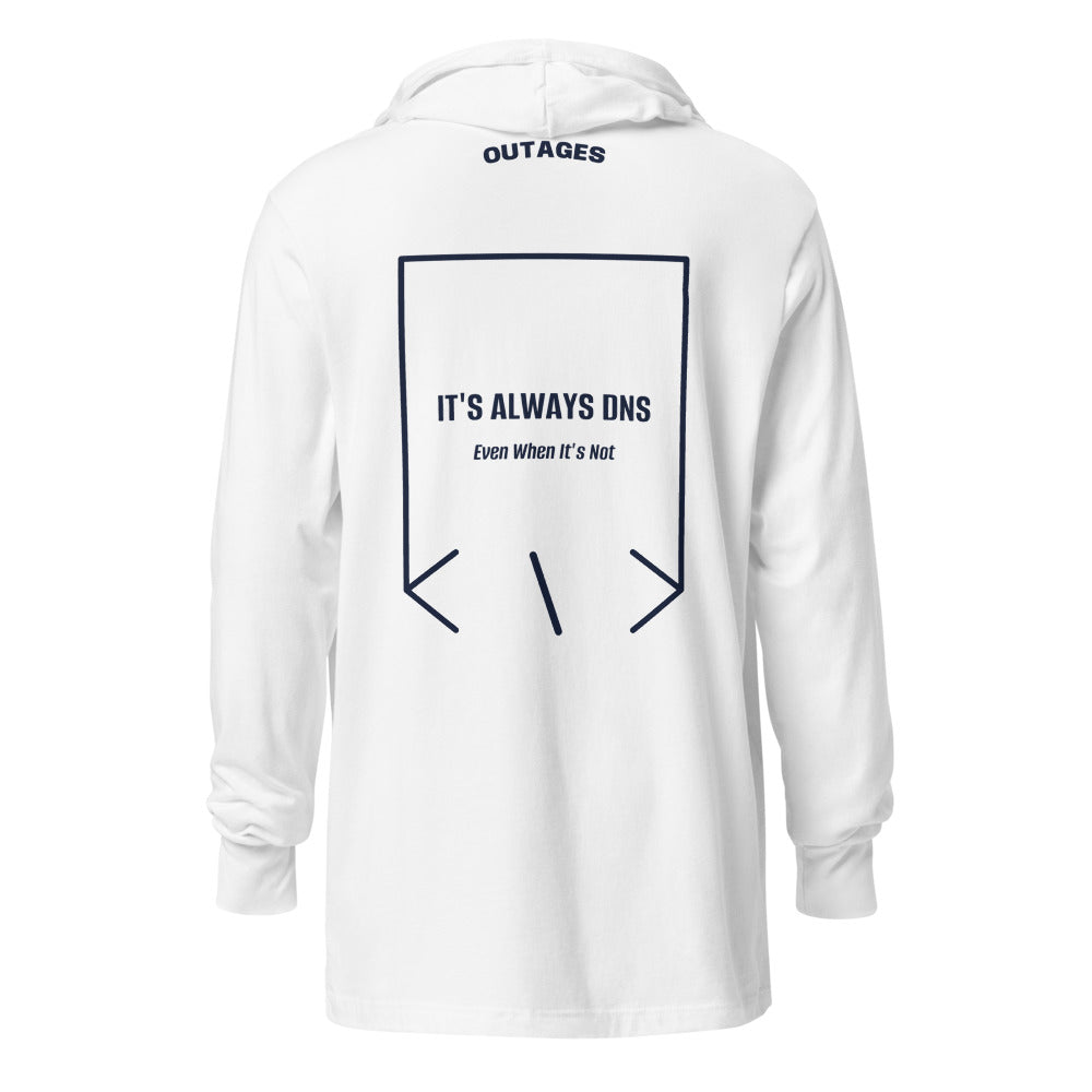 It's Always DNS — White Heather Navy back mockup
