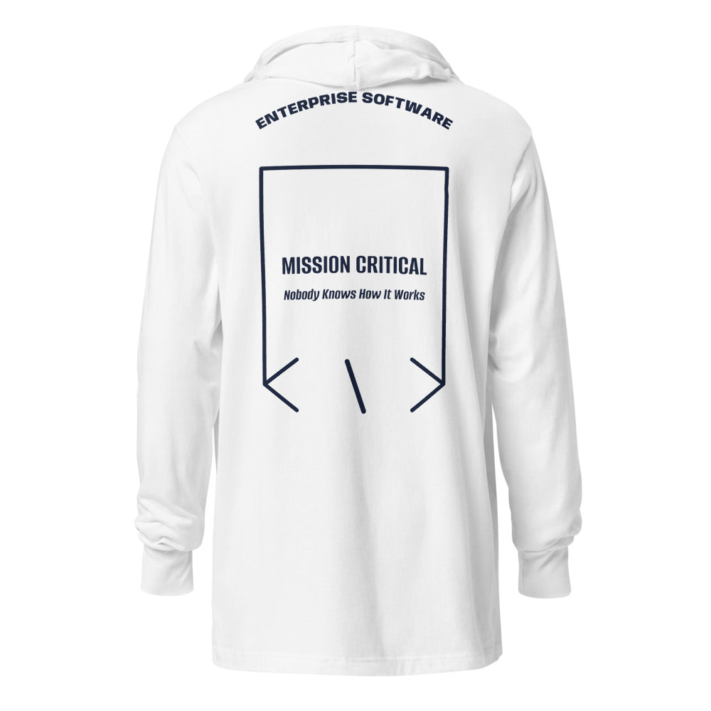 Mission Critical — White Heather Navy back mockup