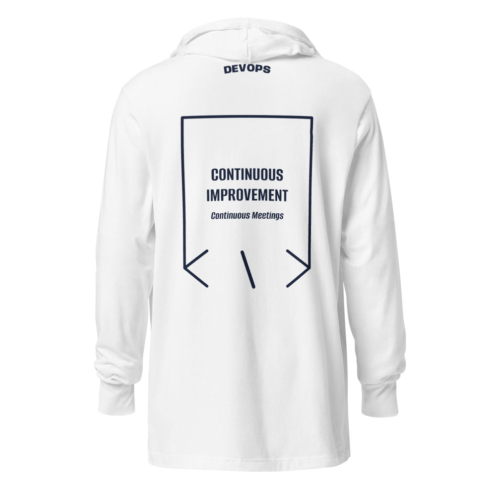 Continuous Improvement — White Heather Navy back mockup