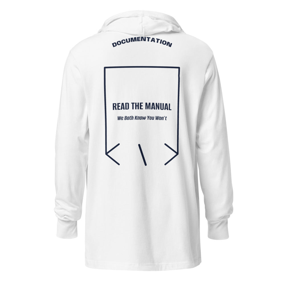 Read The Manual — White Heather Navy back mockup