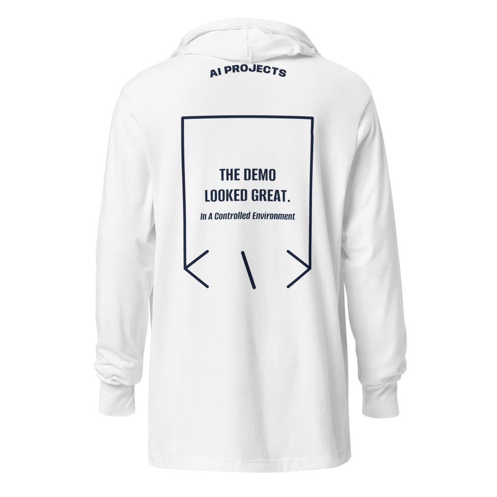 The Demo Looked Great. — White Heather Navy back mockup