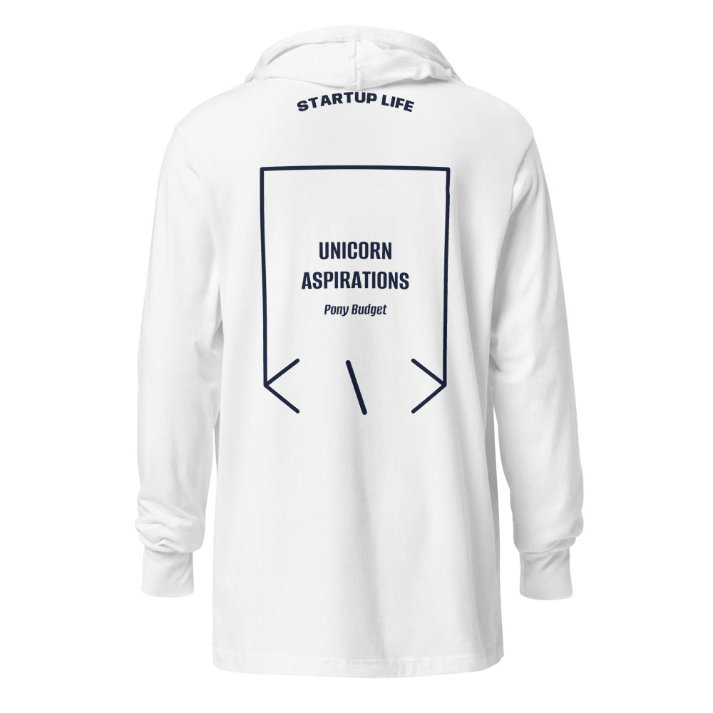 Unicorn Aspirations — White Heather Navy back mockup