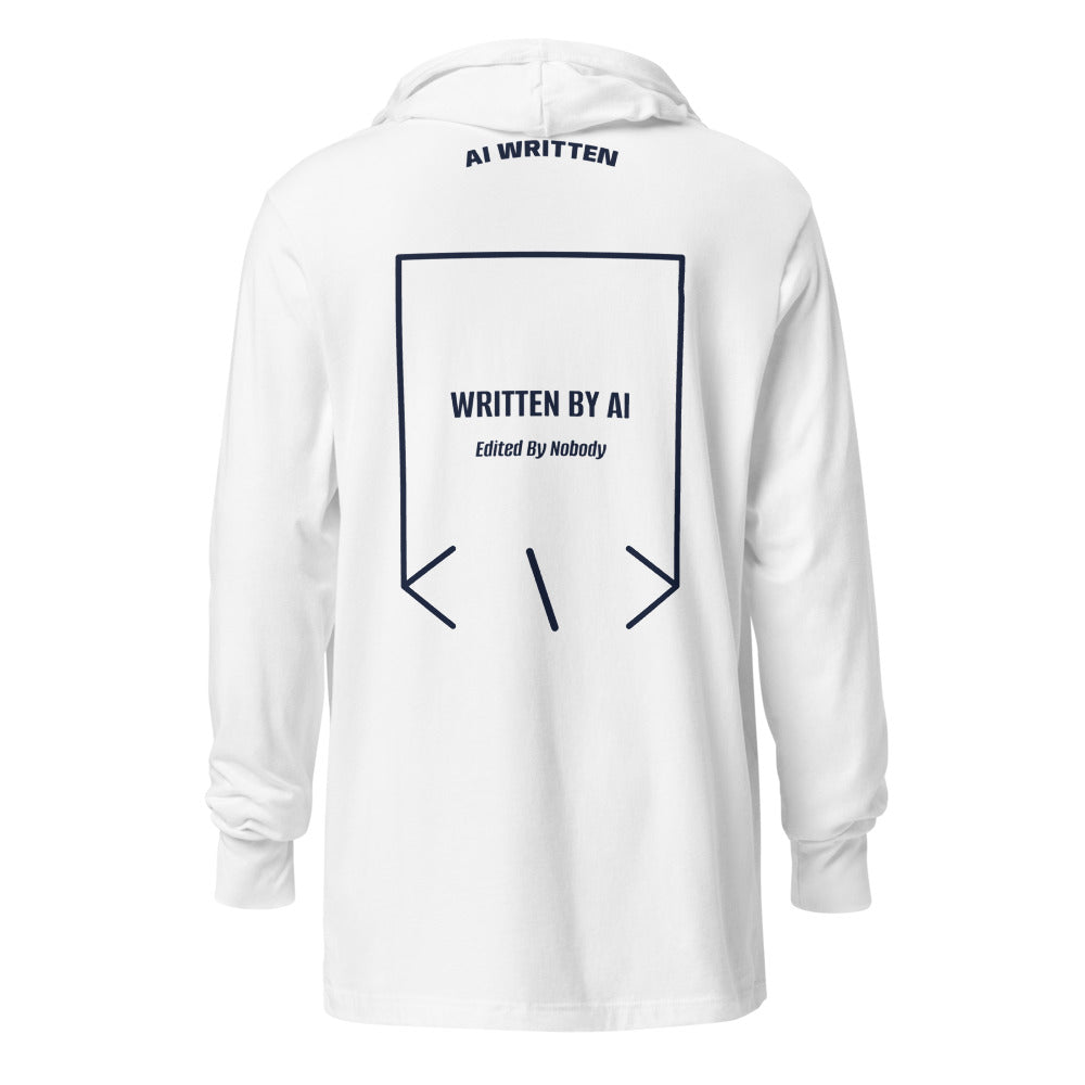 Written By AI — White Heather Navy back mockup